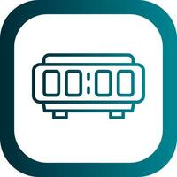 Digital Alarm Clock  Vector Icon Design