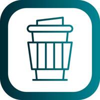 Paper Cup Vector Icon Design