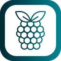 Raspberry Vector Icon Design