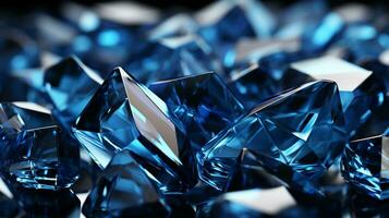 Sparkling blue diamond background photo