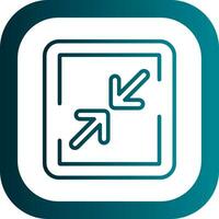 Minimize Sign Vector Icon Design
