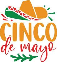 Cinco de mayo hat design vector