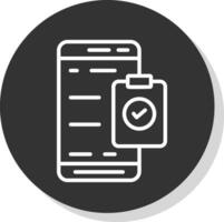 Mobile Check List  Vector Icon Design