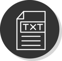 TXT vector icono diseño