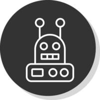 robot vector icono diseño