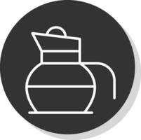 Coffee Pot Vector Icon Design
