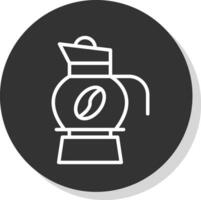 Coffee Pot Vector Icon Design