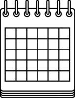Calendar schedule icon symbol image vector. Illustration of the modern appointment reminder agenda symbol graphic design image. EPS 10 vector