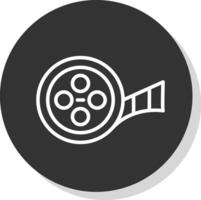 Movie Reel  Vector Icon Design