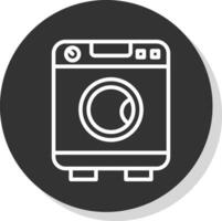 Washing Machine  Vector Icon Design