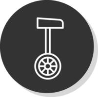 Unicycle  Vector Icon Design