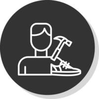 zapatero vector icono diseño