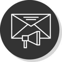 diseño de icono de vector de marketing por correo electrónico