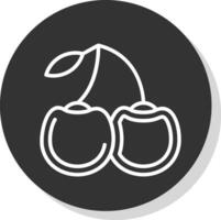 Cherries Vector Icon Design