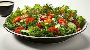 fresh and sweet vegetable salad photo