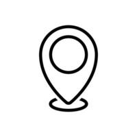 location vector icon. Point illustration sign. Position symbol. Place logo.