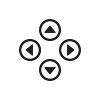 gamepad button icon vector