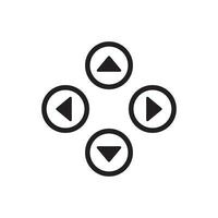 gamepad button icon vector