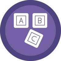 ABC Block  Vector Icon Design