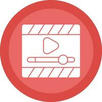 Video Player  Vector Icon Design