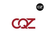 Letter CQZ Monogram Logo Design vector