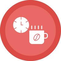 diseño de icono de vector de tiempo de café