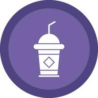 Iced Coffee Vector Icon Design