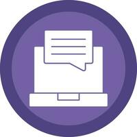 Online Chat Vector Icon Design