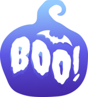 boo halloween klistermärke png