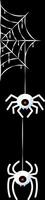 Halloween spider with spiderweb isolated vector