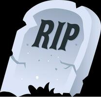 Rip Grave Cartoon Halloween vector