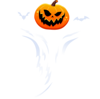 Halloween pumpkin scarecrow illustration png