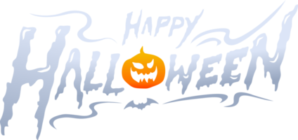 Halloween lettera logo png