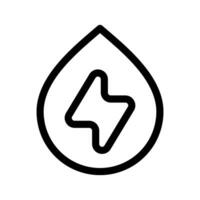 agua energía icono vector símbolo diseño ilustración