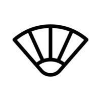 Asian Fan Icon Vector Symbol Design Illustration