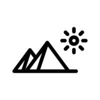 Pyramid Icon Vector Symbol Design Illustration