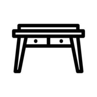 escritorio mesa icono vector símbolo diseño ilustración