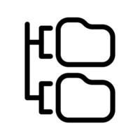 Folder Tree Icon Vector Symbol Design Illustration
