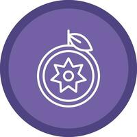 Star Apple Vector Icon Design