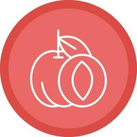 Apricot Vector Icon Design