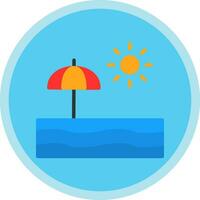 Beach  Vector Icon Design