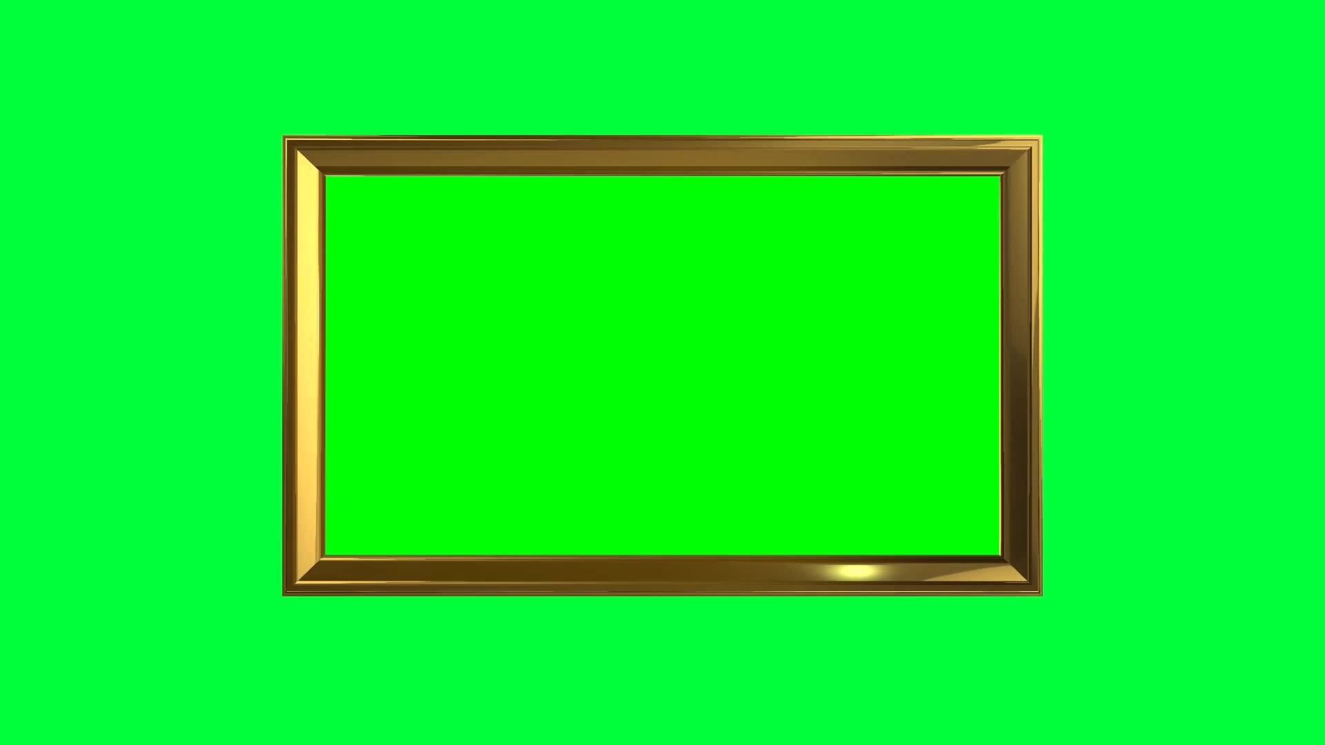 Golden frame green screen animation 27987269 Stock Video at Vecteezy