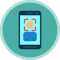 Face Scan  Vector Icon Design
