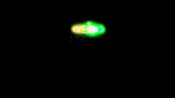gedenkteken dag kleurrijk neon laser tekst animatie glitch effect video