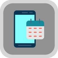 Mobile Calendar  Vector Icon Design