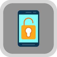 Mobile Unlock  Vector Icon Design
