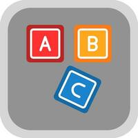 ABC Block  Vector Icon Design