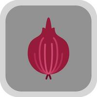 Red Onion Vector Icon Design