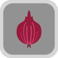 Red Onion Vector Icon Design