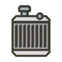 Radiator Vector Thick Line Filled Colors Icon For Personal And Commercial Use.